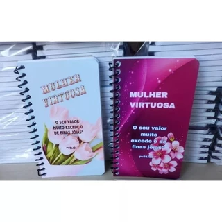 15 caderneta mulher virtuosa lembrancinhas evangélicas em Oferta na Shopee