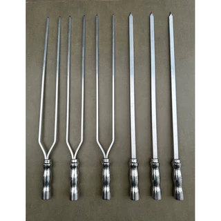 Kit espetos para churrasco em alumínio com 6 unidades