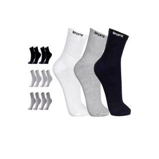 Meia Sport Cano Longo (Kit com 12 pares)
