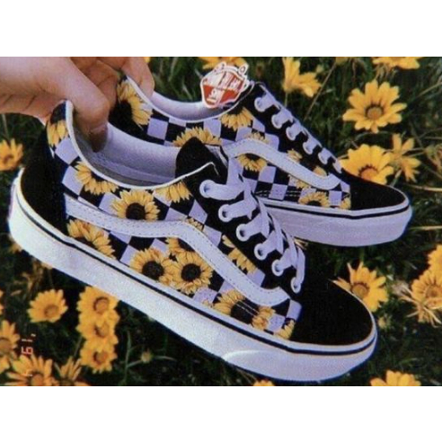 Vans old skool feminino best sale com flor