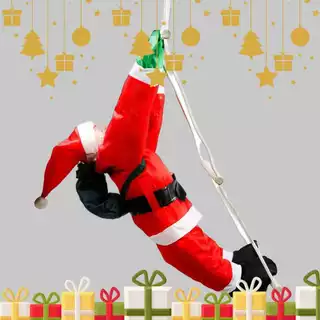 Papai Noel Subindo Escada / 60cm