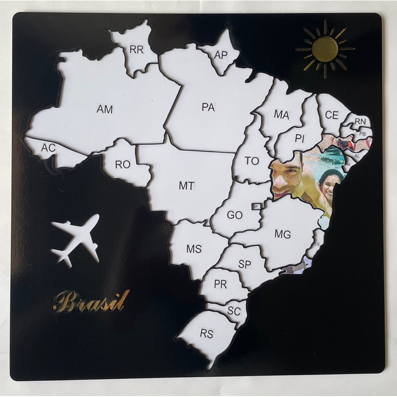 QUEBRA-CABEÇA MAPA REGIÕES DO BRASIL MD - Editora Sobre Tudo
