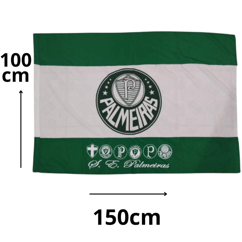 Bandeira Do Palmeiras - Grande 1,00x1,50 cm Palestra Verdão Palmeiras