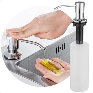 Dispenser Detergente Dosador Cozinha Porta Sabonete Liquido Embutir 500 ml