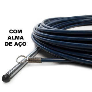 Guia Passa Fio Sonda Pvc Alma De Aço Profissional 30m Vonder