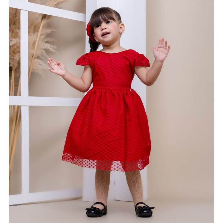 Shop vestido vermelho infantil para o natal Top Sale Black Friday