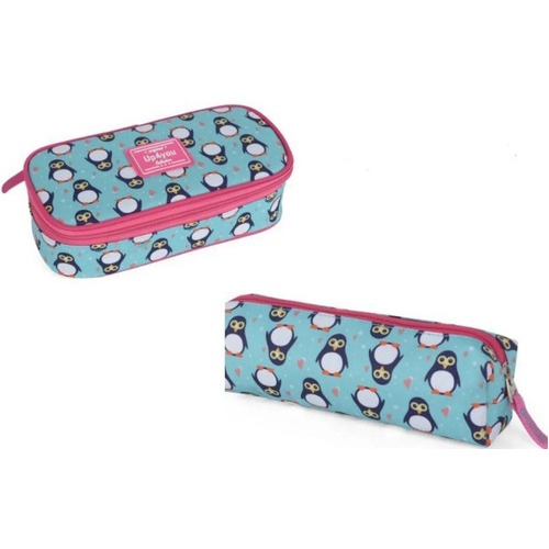 Kit 2 Estojos Pinguim - Up4you - Rosa / Azul- Et40173up