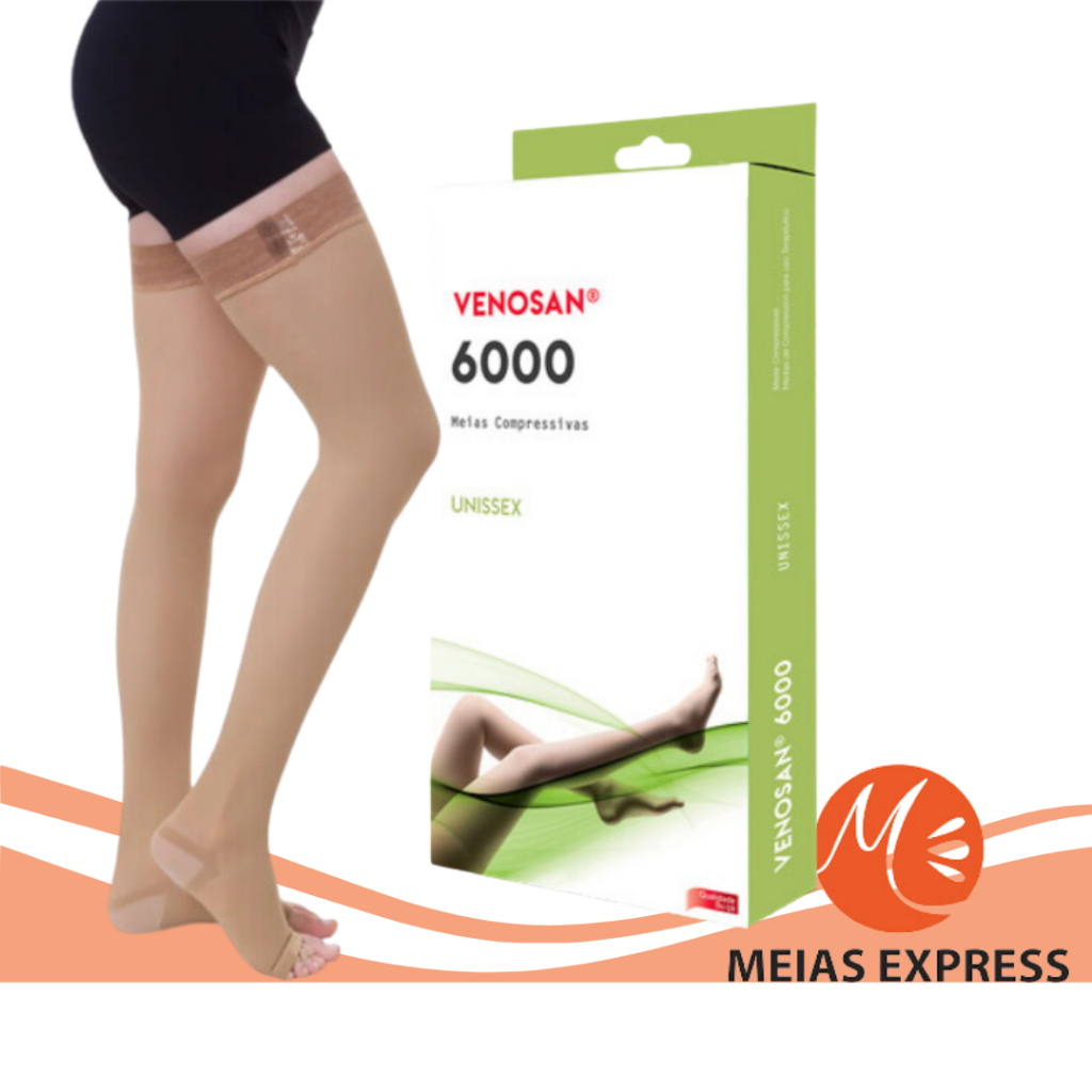 Meia Calça 30-40 mmHg 6000 Cor: Bege