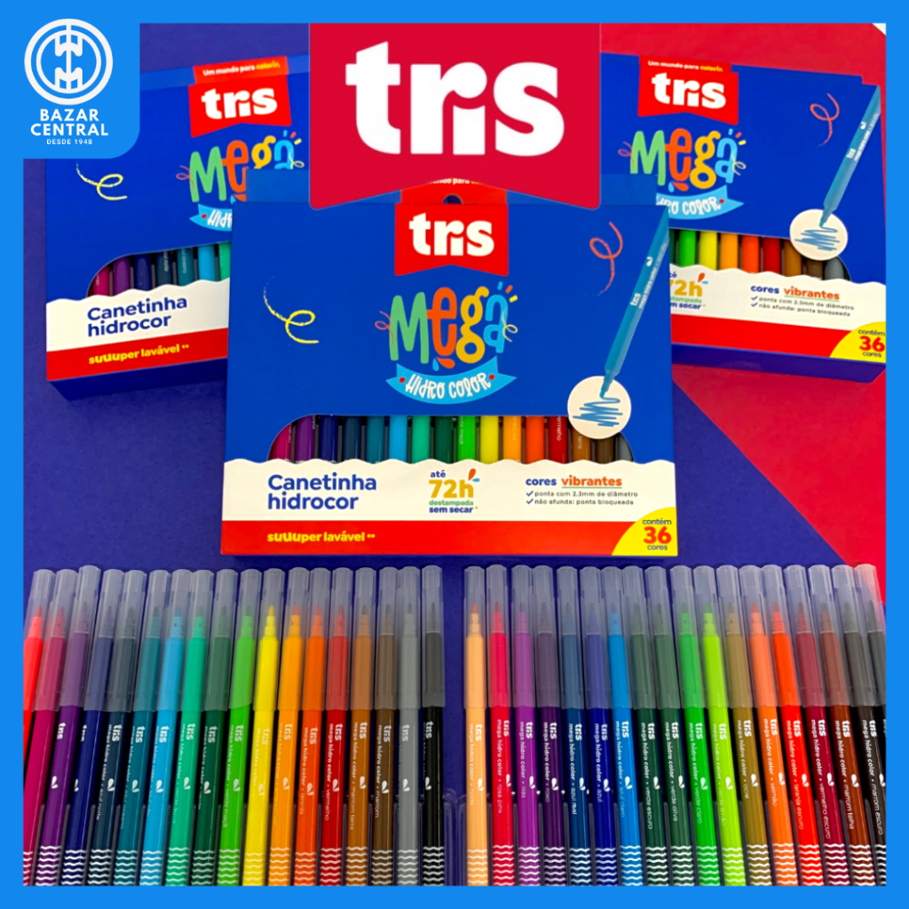 Kit Escolar Colors Cis Azul 9 Peças