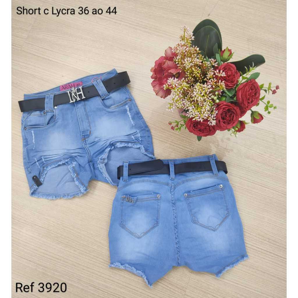 Short Jeans Feminino Lançamento Bermuda Larah Jeans