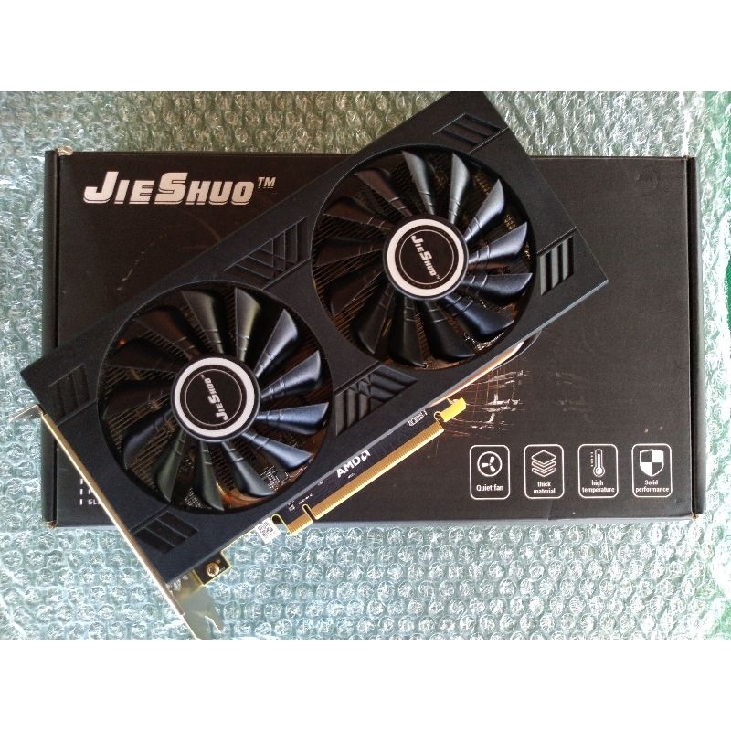 Placa de vídeo Amd Radeon Rx 580 2048SP 4gb Jieshuo