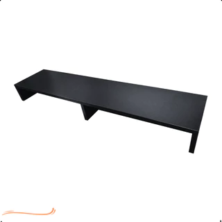 1 Suporte Para Monitor 90x20x10 Mdf Preto Tx P/ Telas Moveis Escritorio Base Ergonomico Ergonomia Mesa Mesinha Home Offiice Madeira 90Cm Notebook 90 Cm X 20 Cm X 10 Cm Preta Para Tv Pc Organização