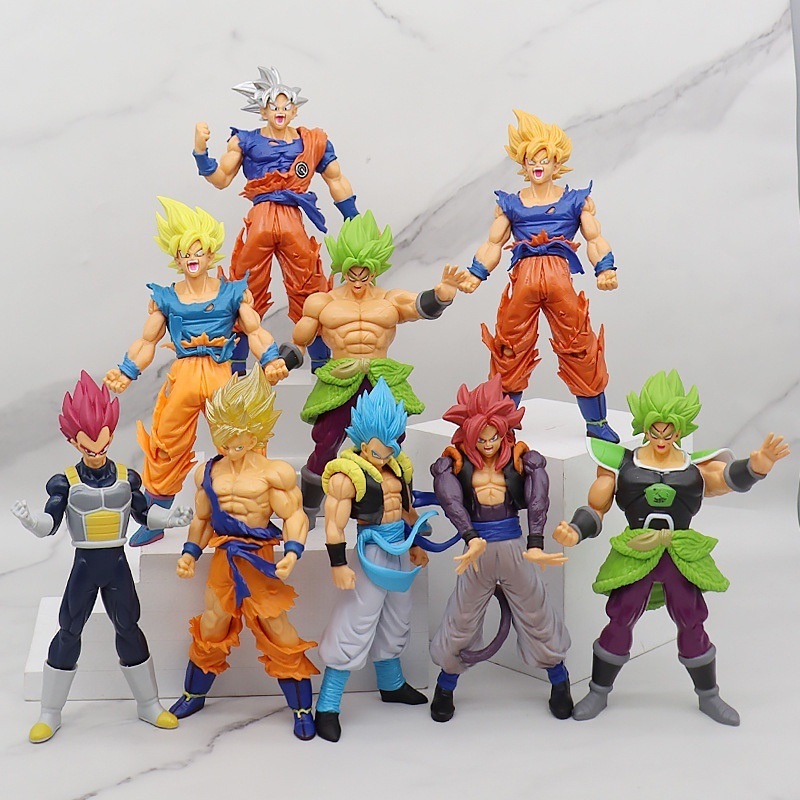 Brinquedo Dragon Ball Z Figura de Ação Goku, Vegeta, Broly Super Saiayn ...