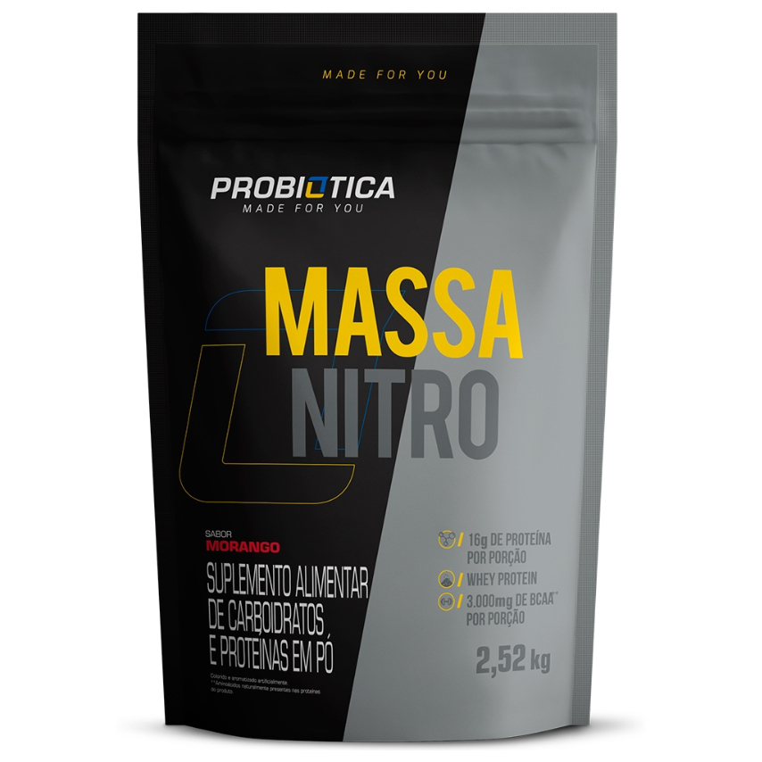 Hipercalórico Massa Nitro 2,52kg Refil - Probiotica