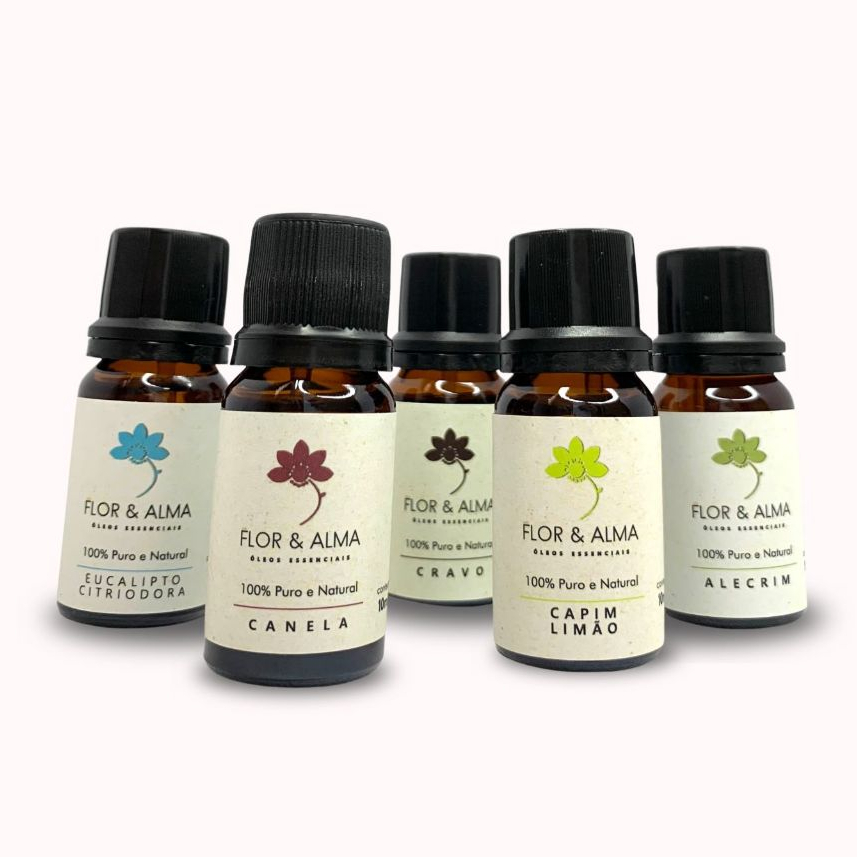 Óleo Essencial Para Aromaterapia 100% Puro e Natural Linha Completa ...