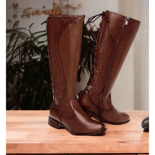 Bota Montaria Feminina Cano Longo Inverno Estilosa Promoção
