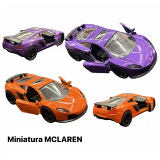 Brinquedo Miniatura Mclaren P1 , Supra , Onibus Carro carrinho de Ferro Coleção 13cm