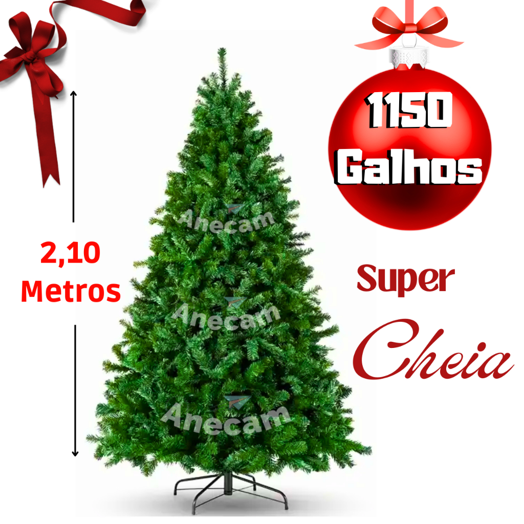 Arvore De Natal Verde Clássica 1.20m Altura 120 Galhos