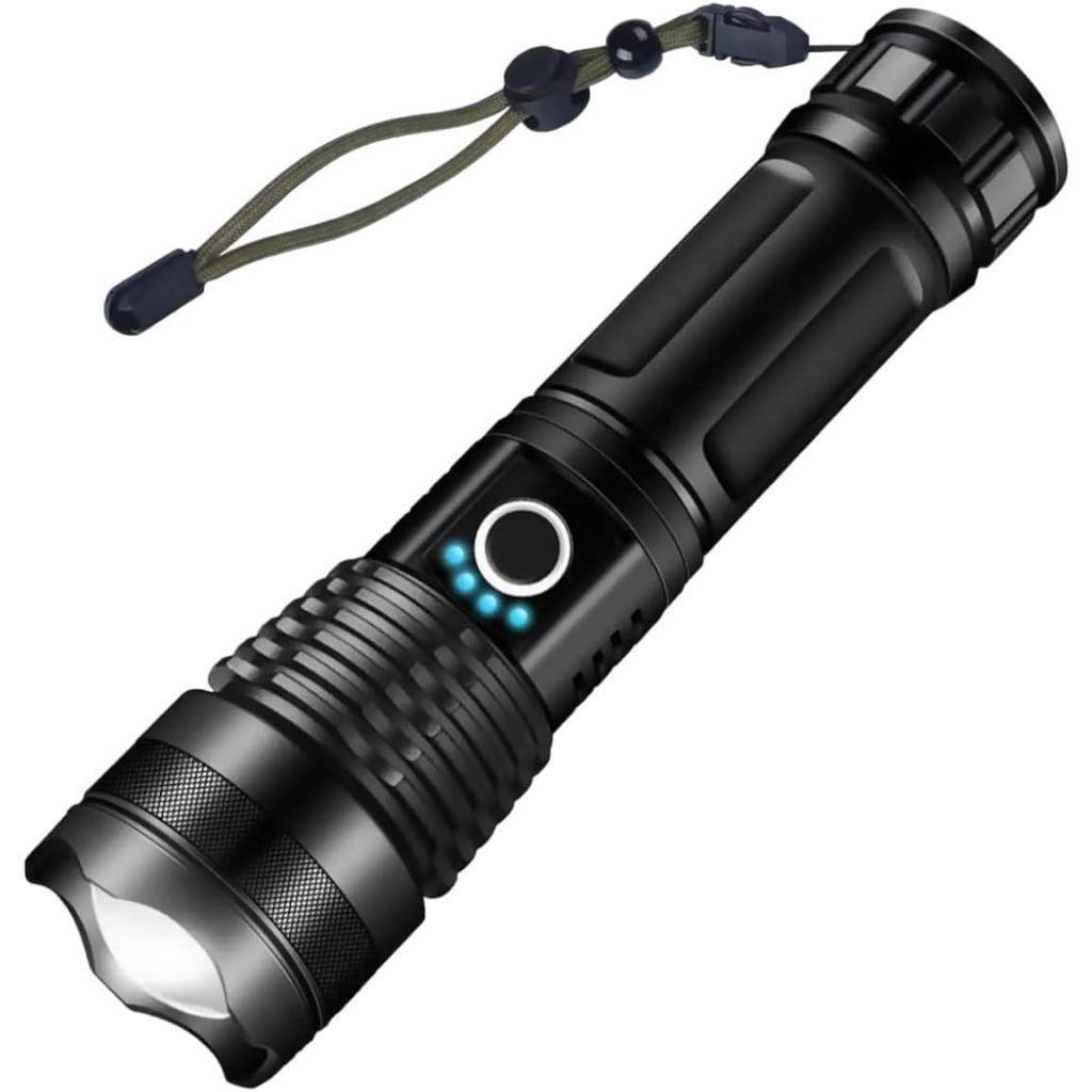 Lanterna Tática T9 Militar (602454) Super Potente Led Recarregável USB