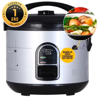 Panela Elétrica de Arroz 5 xícaras 1L - Com legumeira - Multifuncional - In Brasil em Oferta na Shopee