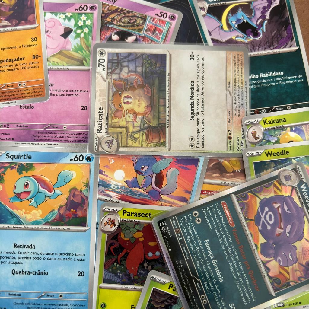 Cartas Pokémon Raras Holográficas Coleção 151 Escarlate e Violeta - Escolha Sua Carta - COPAG Original