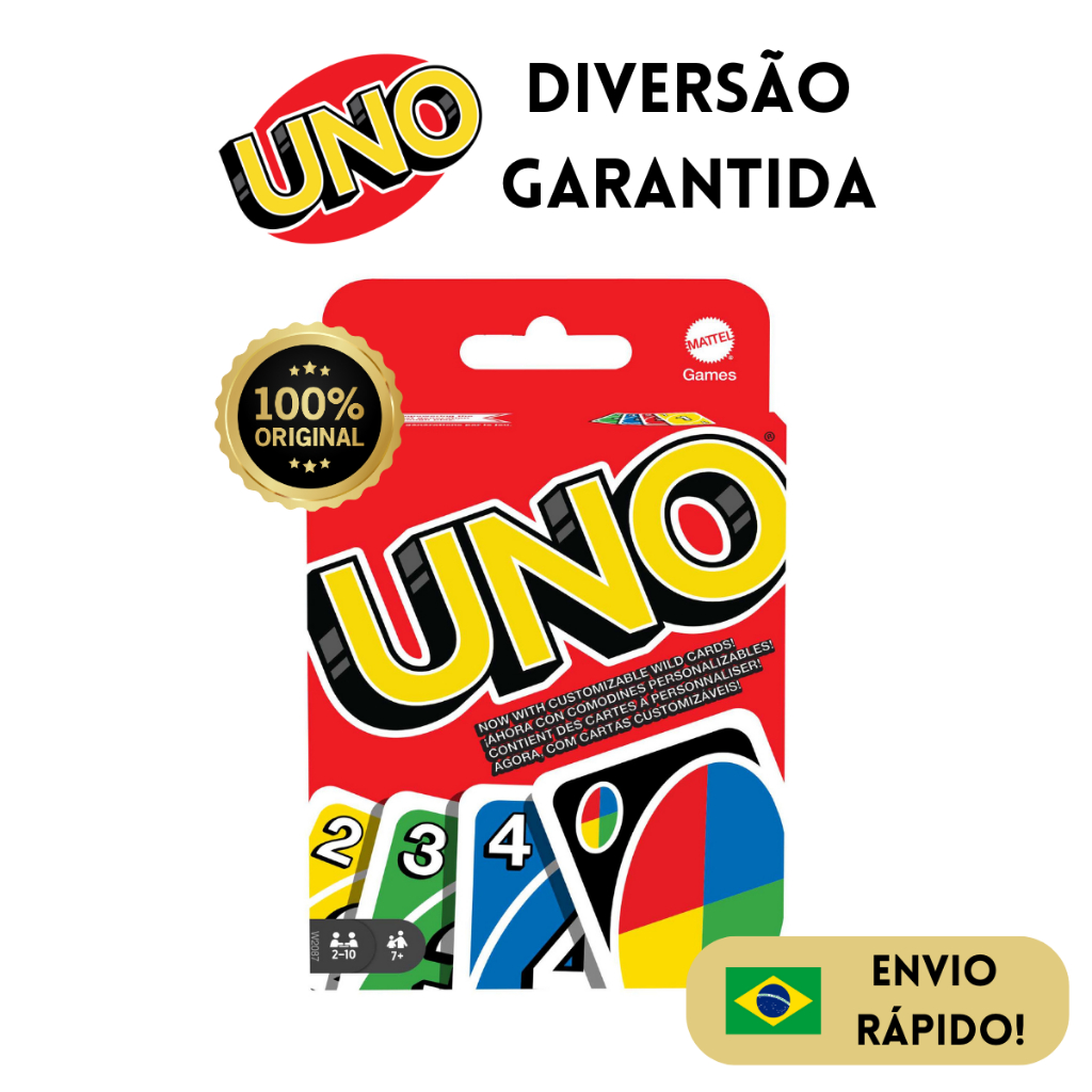 Kit Jogos De Tabuleiro Uno + Jogo Caiu Perdeu Pura Diversão