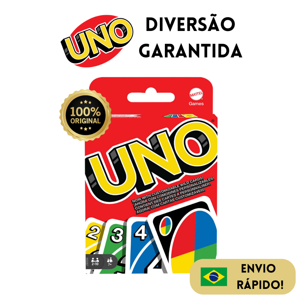 Jogo Uno De Cartas Entre Amigos 2 A 7 Pessoas Entre Amigos E