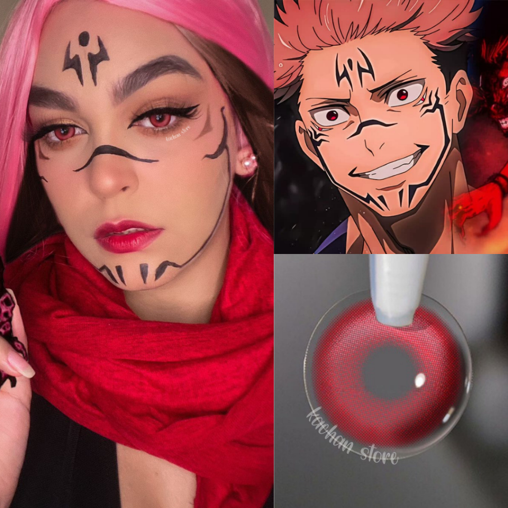 Lentes de Contato Cosplay: Ryomen Sukuna (Jujutsu Kaisen)