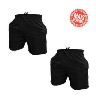 Kit 2 Bermuda Shorts Elastano Premium Treino