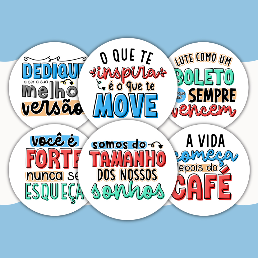 Kit 100 Adesivos Motivacionais Frases Incentivo | Shopee Brasil