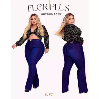 CALÇA JEANS FLER PLUS SIZE