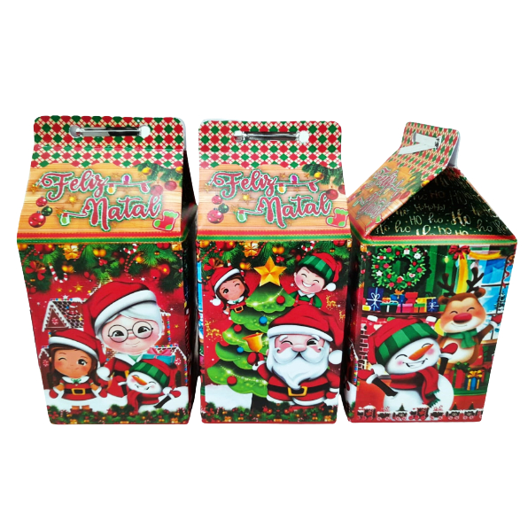 5 Lembrancinha de Natal - Caixinha Porta Bis Personalizada - Mimo - Caixa  (Cabe 5 Bis) + Capinhas