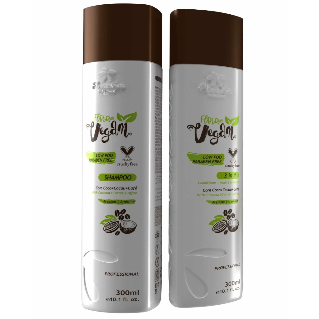 Kit Flora Vegan Shampoo + Condicionador 300ml