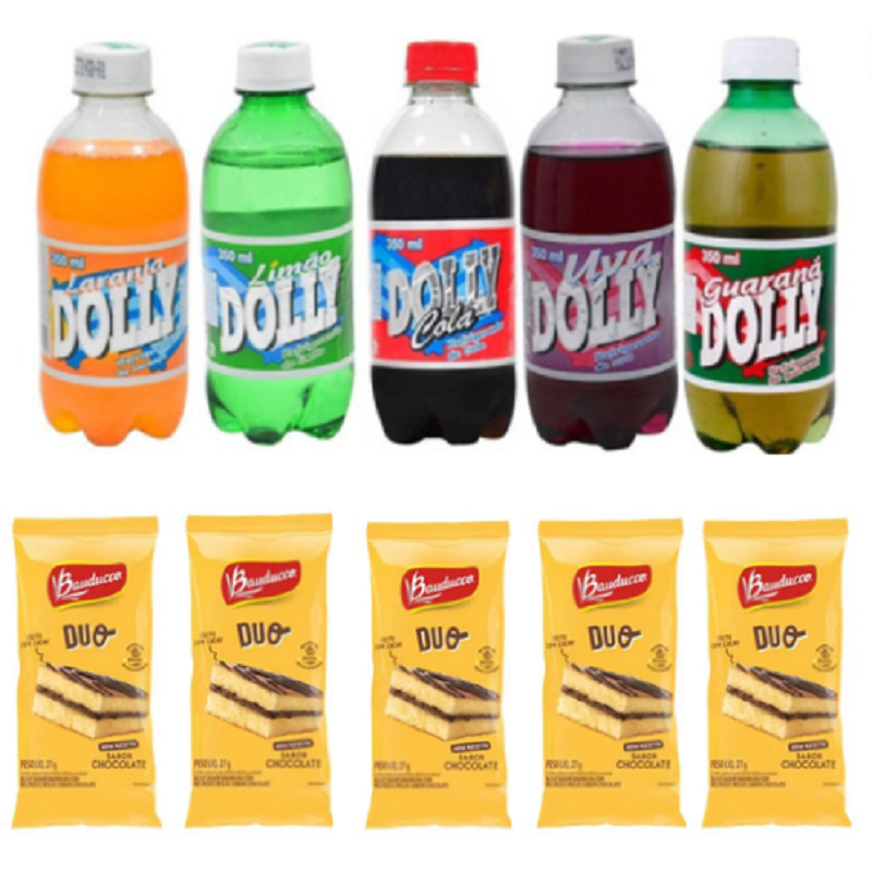 Refrigerante Dolly 350ml Dollynho Guarana Uva Laranja Cola Limao C