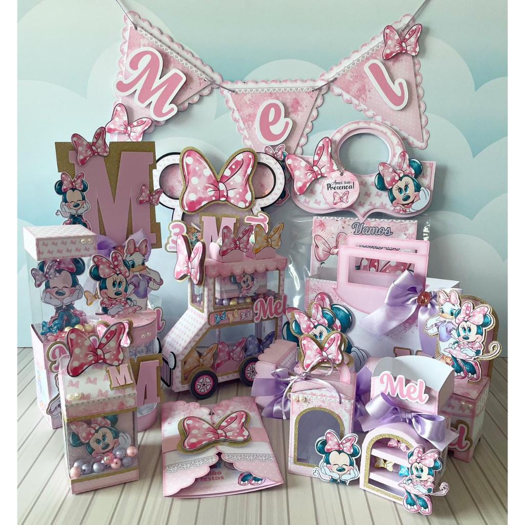 Kit personalizados super luxo loja de laços da Minnie - Monte seu kit ...