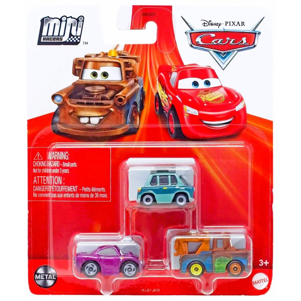 Disney Cars Mini Racers Professor Z Mater Holley Shiftwell Mattel