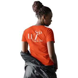 Camiseta Tshirt Feminina Seja Luz - Mateus 5:14 Gospel Blusa evangélica Congresso
