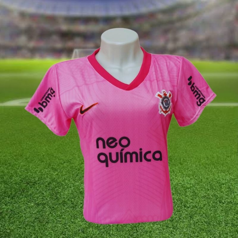 camisa feminina futebol ou camiseta Corinthians baby look ENVIO IMEDIATO
