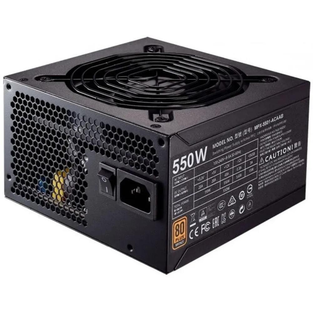 Fonte Gamer ATX 550W 80 Plus Bronze Com Cabo de Força