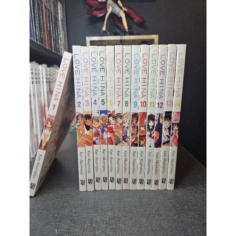 Coleção completa mangás Love Hina - 1 a 14