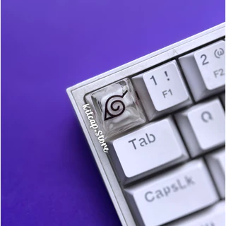 Tecla Esc Naruto - Aldeia da Folha - Keycap Para Teclado Mecânico - Efeito Névoa - Tecla Efeito Smoke - Efeito Fumaça
