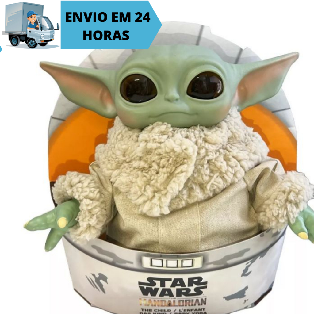 Pelucia Star Wars Mestre Yoda C/ Reconhecimento De Voz 43cm