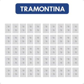 Kit 50 Tomada Dupla 2PT+T 20A 4X2 Embutir Liz Tramontina