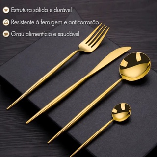 Garfo de Mesa Lovers Ouro