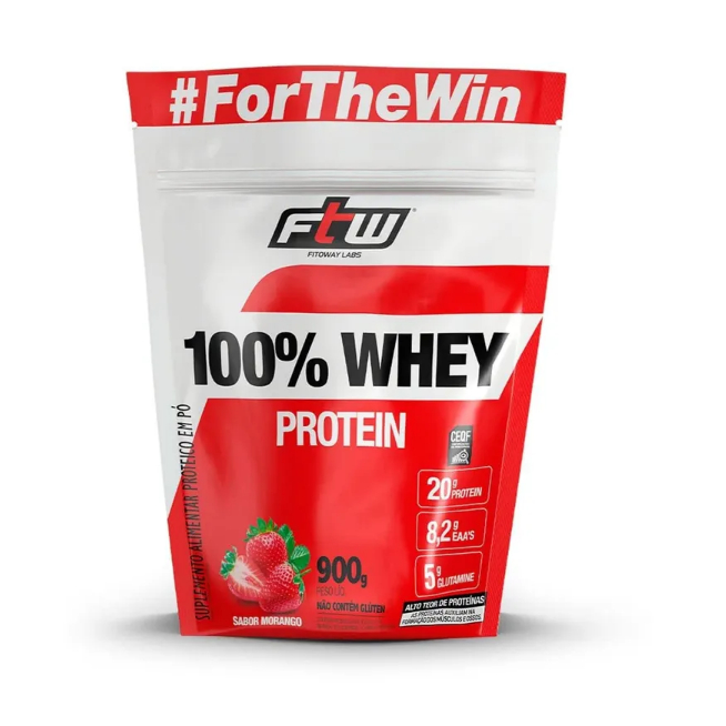 100% Whey Protein 900g Ftw Puro Original Concentrado