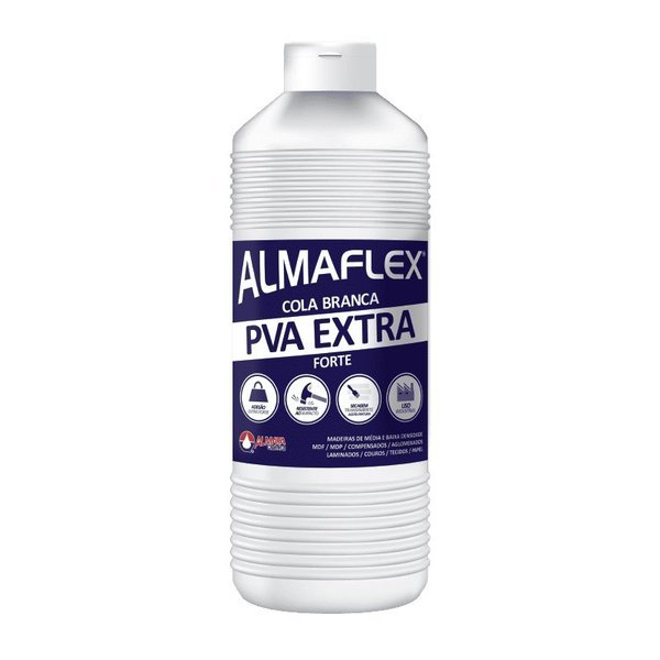 Cola Branca PVA Extra Forte 1Kg - Almaflex