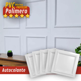 12 Placas 3d Autocolante PVC Fosco Boiserie Clássica 50x50cm