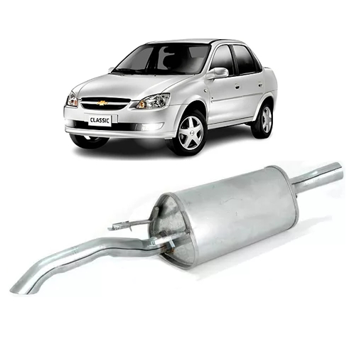 Escapamento Silencioso Corsa Classic 1.0 8v 2010 2011 2012 2013 2014 2015 2016