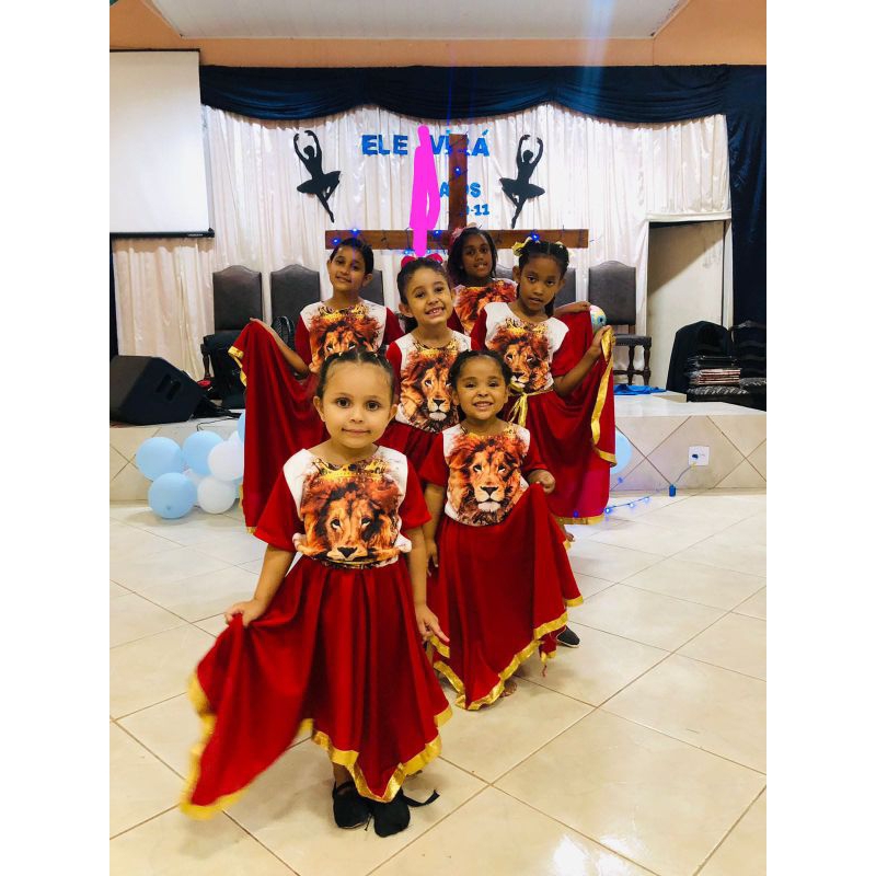 Vestido infantil para Dança Profética Shopee Brasil
