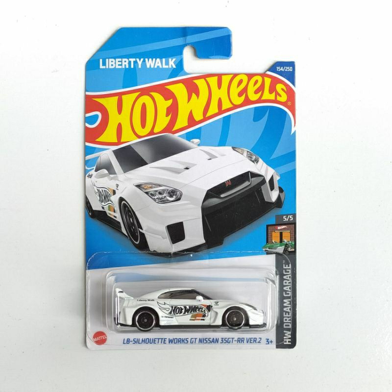 Hot Wheels LB-Silhouette Works GT Nissan Skyline GT-R R35 Liberty Walk Branco